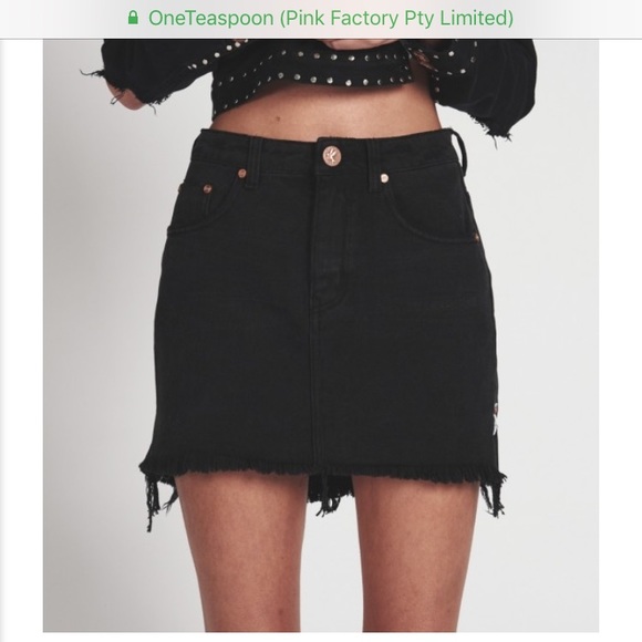 One teaspoon black skirt Clearance